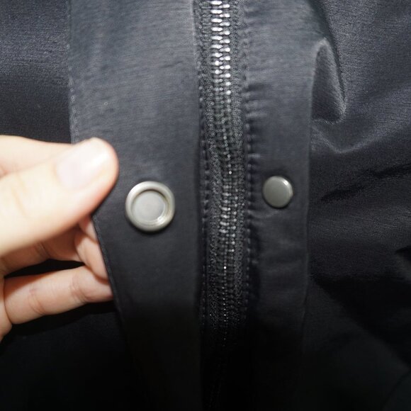 Eileen Fisher Black Coat XS - Picture 4 of 10